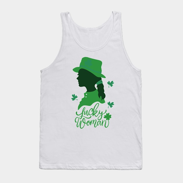 SAINT PATRICK'S DAY LUCKY WOMAN Tank Top by Lolane